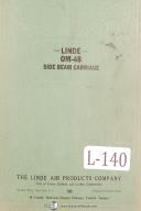 Linde-Linde OM-48 Side Beam Carriage Machine Operations, Installation and Parts Manual-OM-48-01